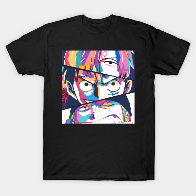 Sanji Luffy Zoro T-Shirt by BarnawiMT